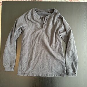 Men’s Lululemon Grey All Town Henley Sweatshirt